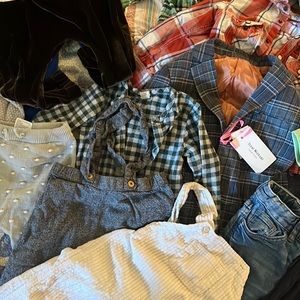 Box of boys size 2 year old clothing.